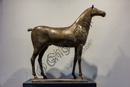 Bronze sculpture Horse by Marino Marini, Museo Novecento Florence Italy