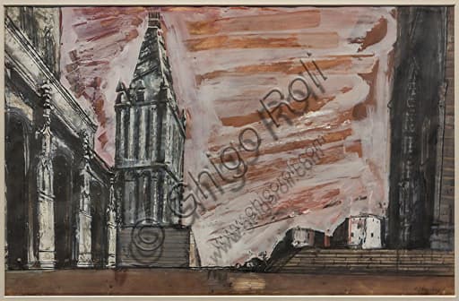 Mario Sironi sketch Third Act Don Carlos by Verdi 1950 Museo Novecento Florence