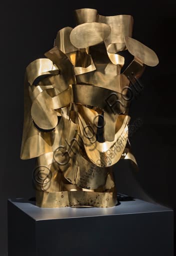 King Solomon brass sculpture by Mirko Basaldella at Museo Novecento in Florence