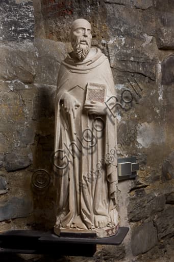 Funeral monument of Cardinal Luca Fieschi - Gothic sculpture circa 1336, Genoa