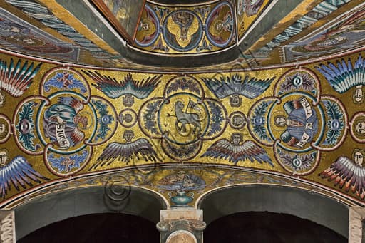 Mosaic of St Matthew and St John the Evangelist, Baptistery of St John Florence, Master of San Gaggio school