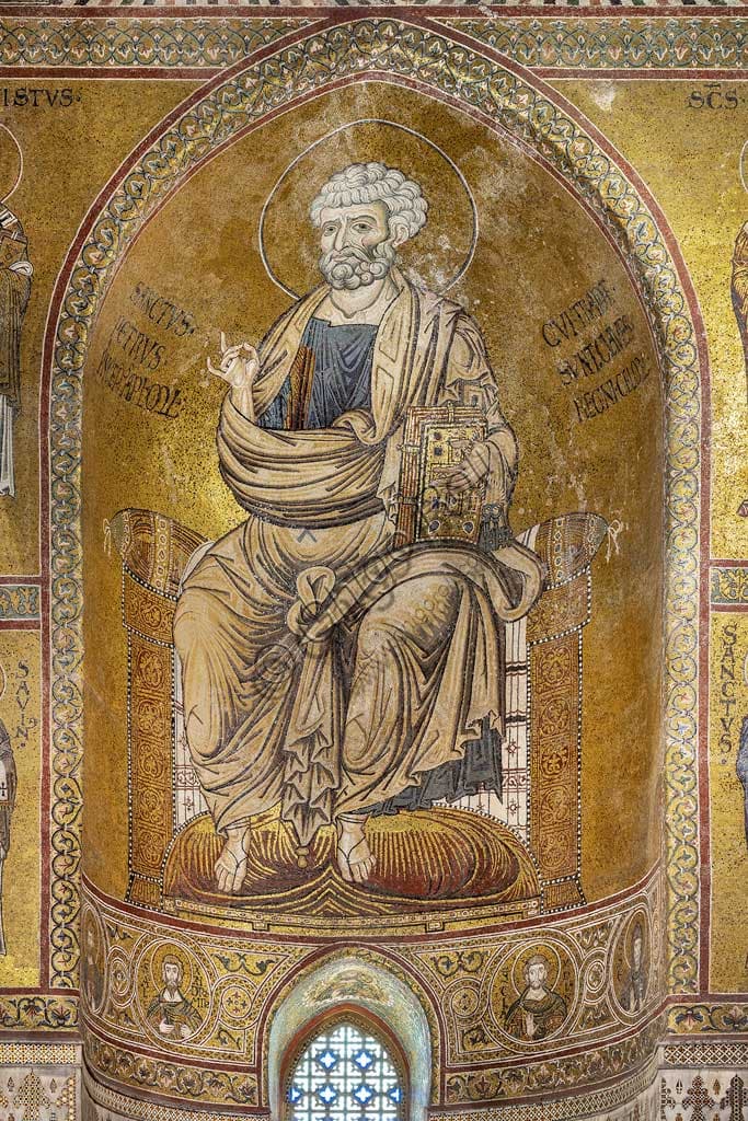 Mosaico bizantino di San Pietro in trono, Duomo di Monreale, Palermo