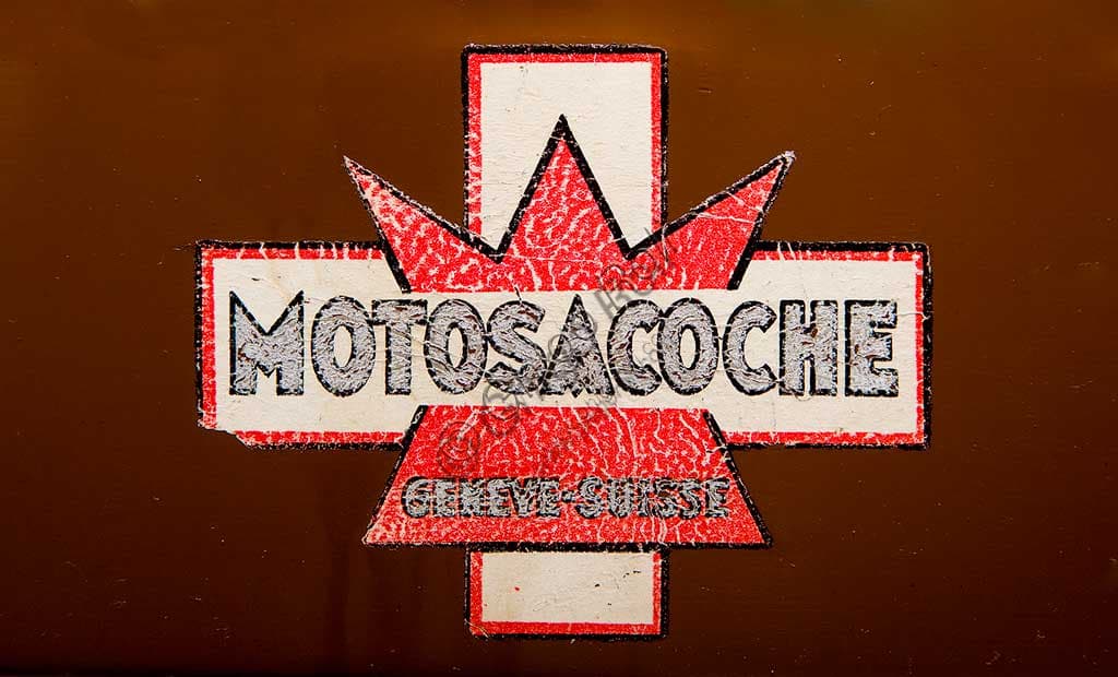 1910 Motosacoche M5 Swiss vintage motorcycle with side-valve single-cylinder engine