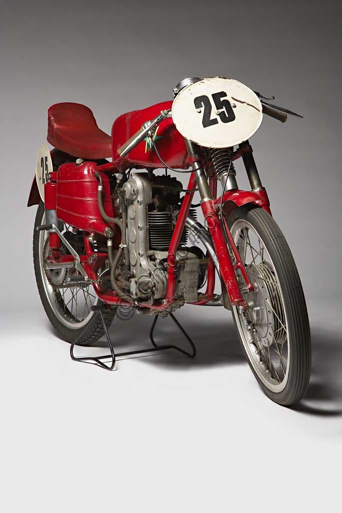 1954 MV Agusta 125 Monoalbero Corsa, vintage racing motorcycle in preserved condition