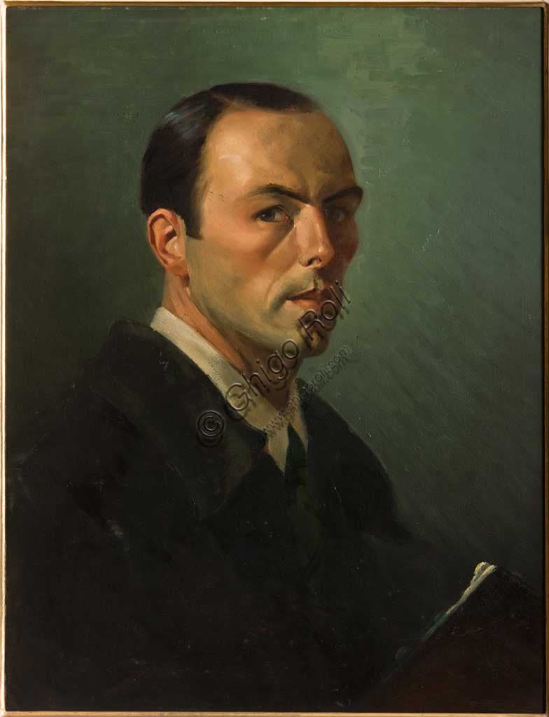 Autoritratto dipinto di Nereo Annovi, opera di pittura italiana del Novecento