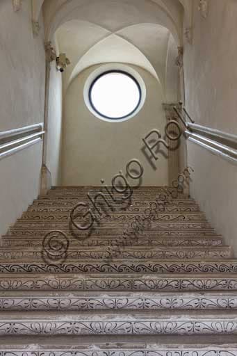 Renaissance honour staircase of Palazzo Costabili, Ferrara, designed by architect Biagio Rossetti