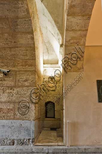 Architectural detail interspace Greek Tower Palace of Normans Palermo