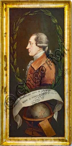 Portrait of astronomer William Herschel, Royal Palace of Palermo, Pisana Tower