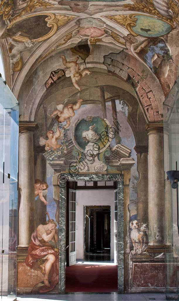 Frescoes of the myth of Diana and Endymion, Loggia of the Ruins, Palazzo Rosso Genoa
