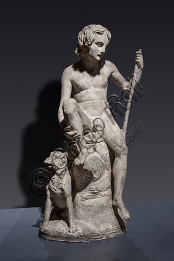 Plaster sculpture The Shepherd Boy, 1817, by Bertel Thorvaldsen, neoclassical model