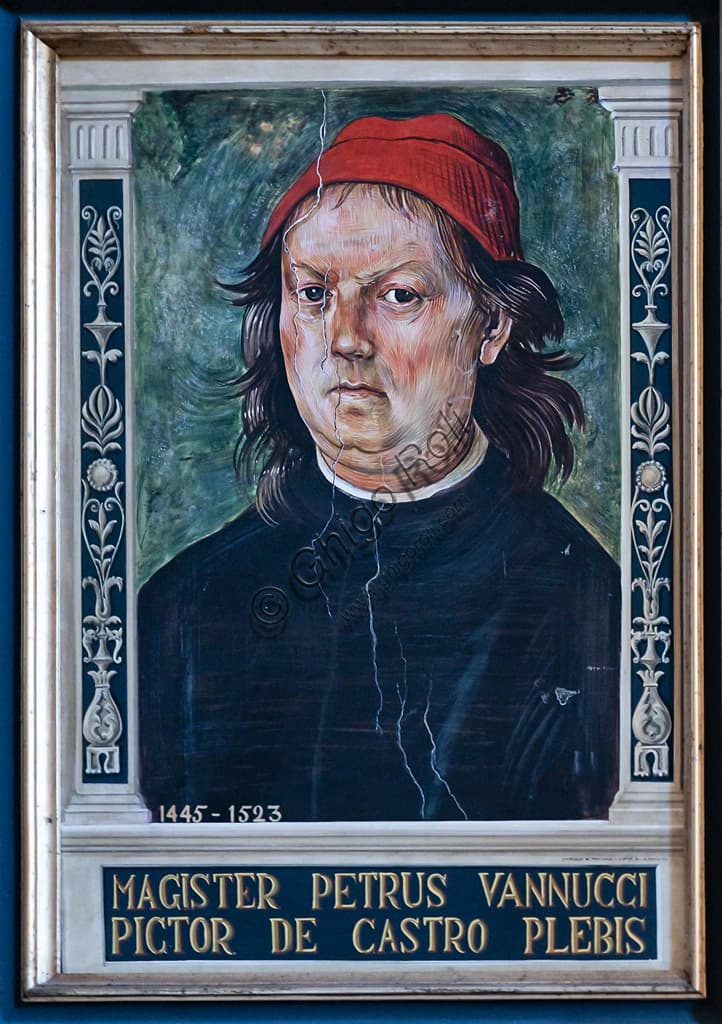 Painting by Italian Renaissance painter Pietro Vannucci known as Perugino, Città della Pieve Cathedral