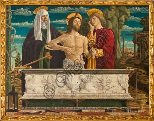 Painting of the Pietà by Bartolomeo Bonascia, Estense Gallery Modena, Renaissance artwork