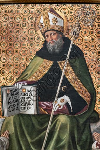 Gonfalone di Sant'Agostino di Pinturicchio, tempera su seta 1499, Galleria Nazionale dell'Umbria Perugia