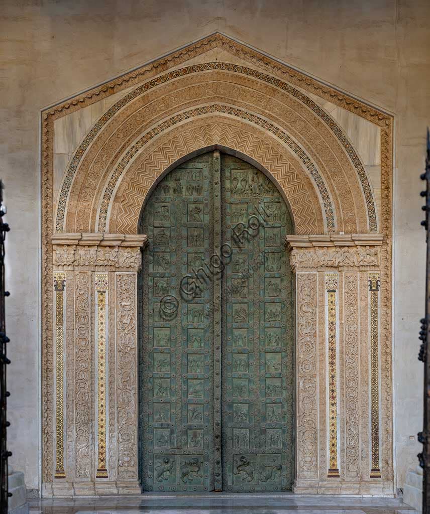 Porta bronzea di Bonanno Pisano con scene bibliche, Duomo di Monreale, Palermo