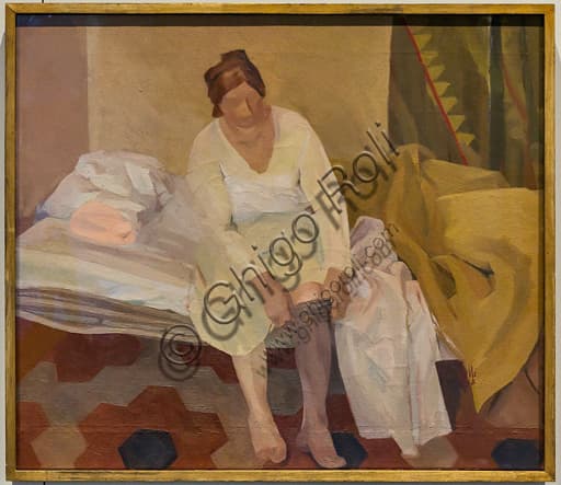 Painting Summer Awakening by Roberto Melli, 1938, oil on canvas, Museo Novecento Florence
