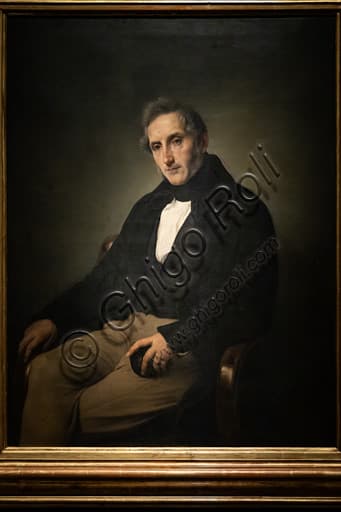 Ritratto di Alessandro Manzoni dipinto da Francesco Hayez, olio su tela, 1841-1874