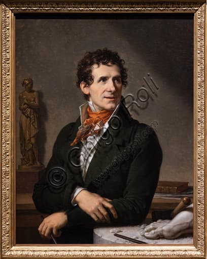 Portrait of Italian painter and sculptor Antonio Canova, oil on canvas painted by François-Xavier Fabre in 1812