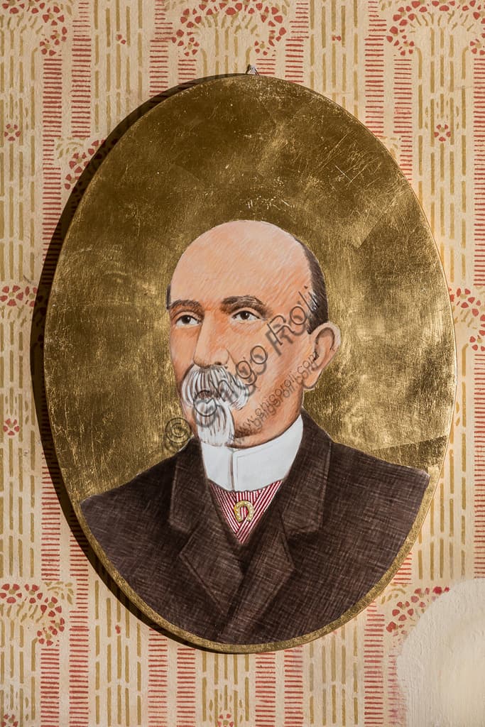 Ritratto di Carlo Collodi (Carlo Lorenzini) presso la Biblioteca della Fondazione Nazionale a Pistoia, Toscana