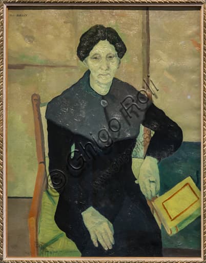 Painting Portrait of the Mother by Renato Birolli, 1940, oil on canvas, Museo Novecento Florence