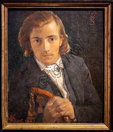 Ritratto di F.G. Stephens, dipinto a olio su tavola da William Holman Hunt nel 1847