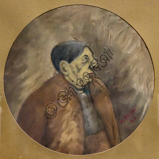 Ritratto di Giorgio De Chirico, dipinto di Ottone Rosai, olio su tela 1942, Museo Novecento Firenze