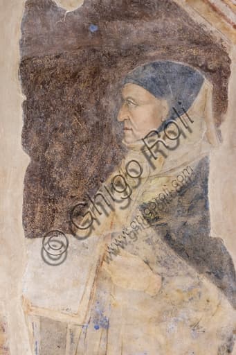 Fresco portrait of Giovanni Boccaccio by Jacopo di Cione, Palazzo dell'Arte dei Giudici e Notai, Florence
