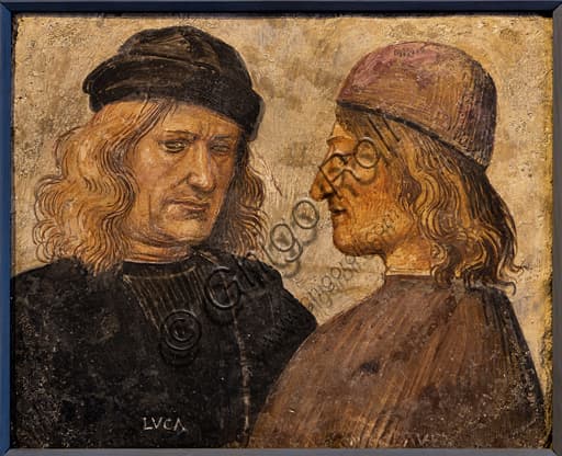 Portrait of Luca Signorelli and Niccolò d'Agnolo Franchi, tempera on terracotta, 1503, MODO Museum Orvieto