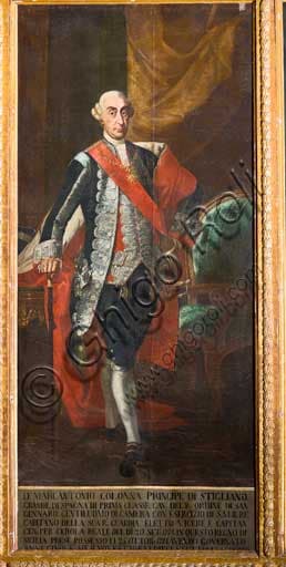 Portrait of Viceroy Marcantonio Colonna (1774-1779), work attributed to Vincenzo Manno, Palace of the Normans, Palermo.