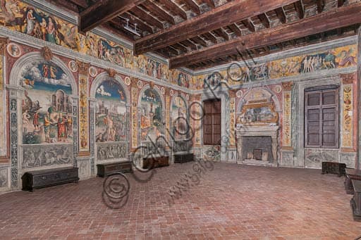 Frescoes of the Chamber of the Zodiac in Palazzo D'Arco Mantua, Giovan Maria Falconetto 1515