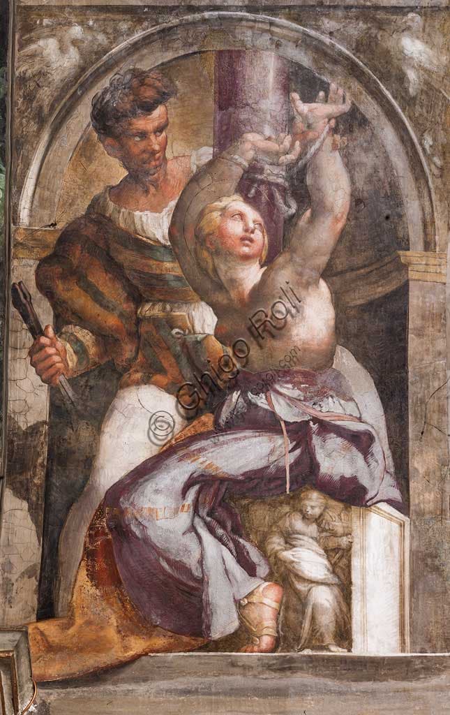 Affresco Sant'Agata e il carnefice del Parmigianino, Chiesa San Giovanni Evangelista Parma