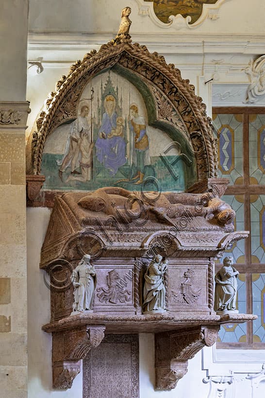 Tomb of Giovanni Thiene with fresco in the Thiene Chapel, Church of St. Corona, Vicenza