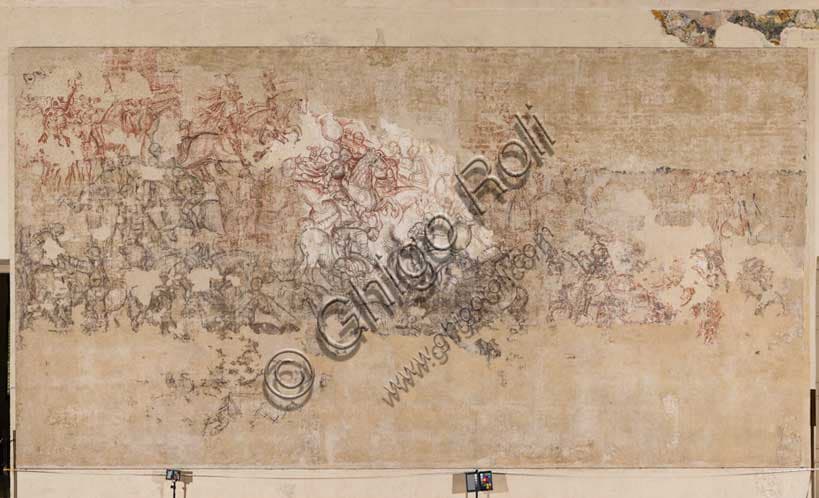 Sinopia of The Tournament of Knights by Pisanello, Ducal Palace Mantua