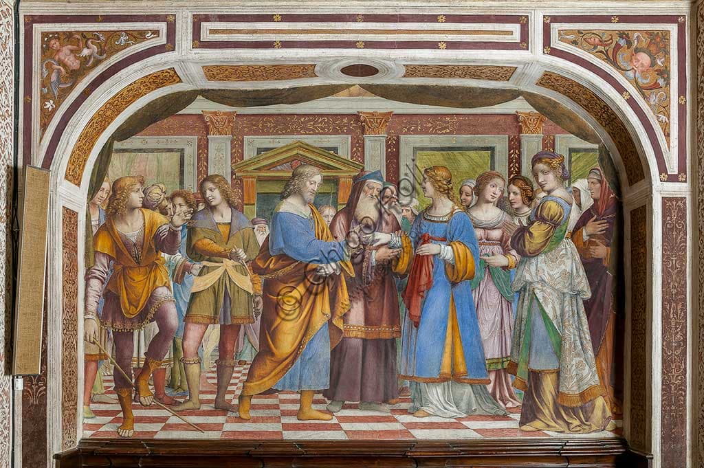Affresco dello Sposalizio della Vergine di Bernardino Luini a Saronno, 1525-1532