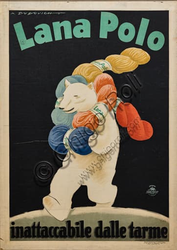 Lana Polo (Polo Wool) advertising poster by Marcello Dudovich, chromolithography on paper 1930