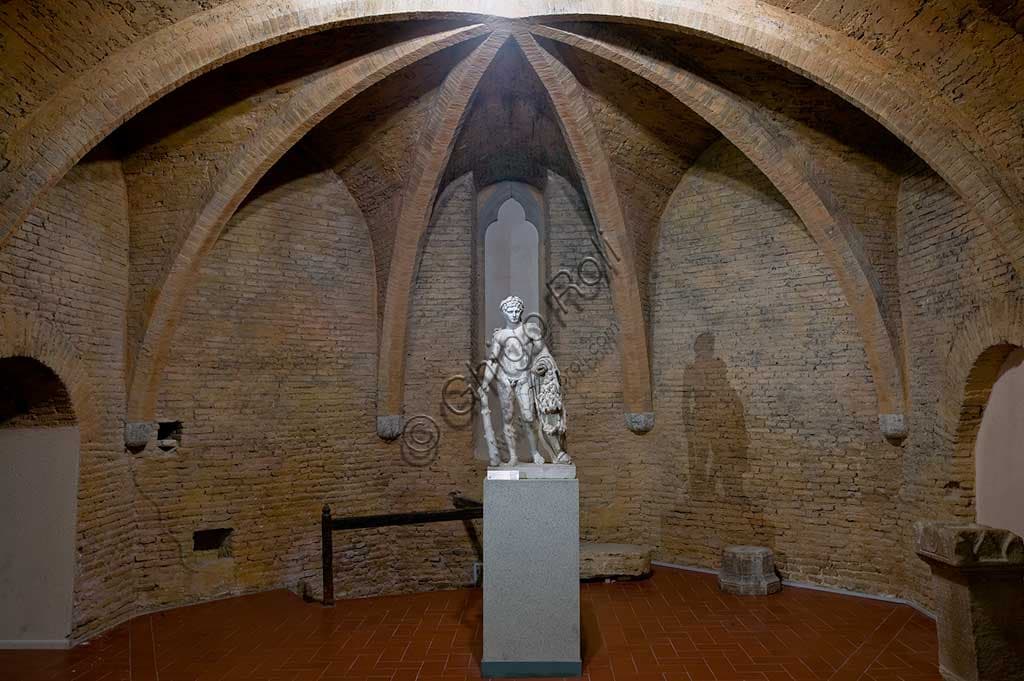 Roman statue of Hercules, 1st century AD, Museum of St. Francis, Montefalco