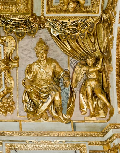 Statue of Prophet Zechariah, Baroque sculpture by Lazzaro Tavarone in Genoa Cathedral