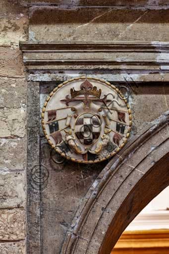 Heraldic emblem of Viceroy Pedro de Toledo, Winds Room, Joharia Tower, Royal Palace of Palermo