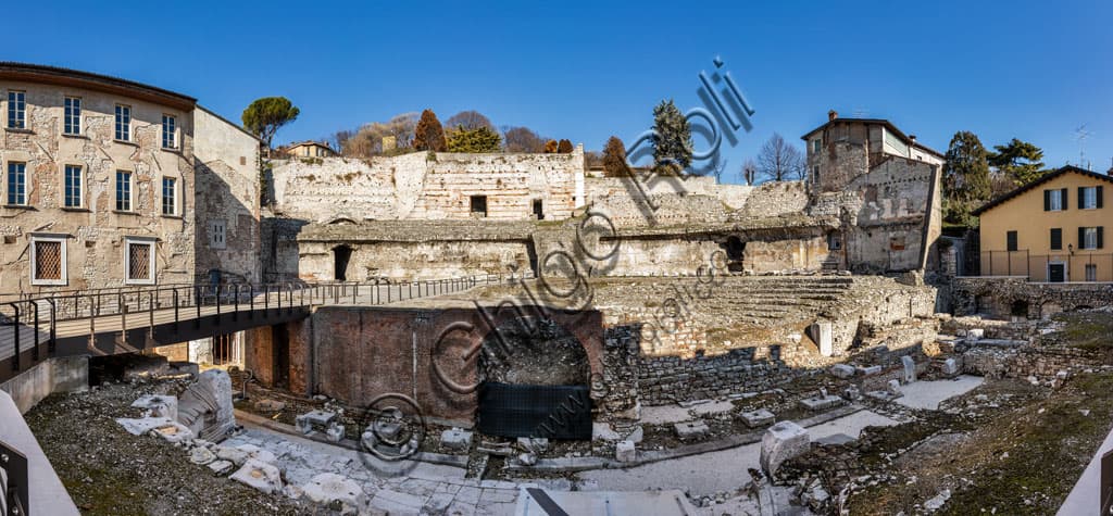 Roman Theatre of Brescia, ancient Brixia, Capitolium archaeological area Unesco site