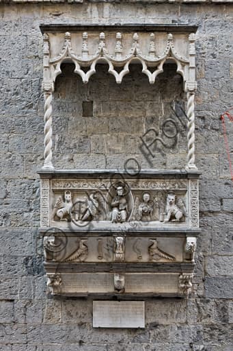 Wall tomb of Antonio Grimaldi, south side of Saint Lawrence Cathedral in Genoa