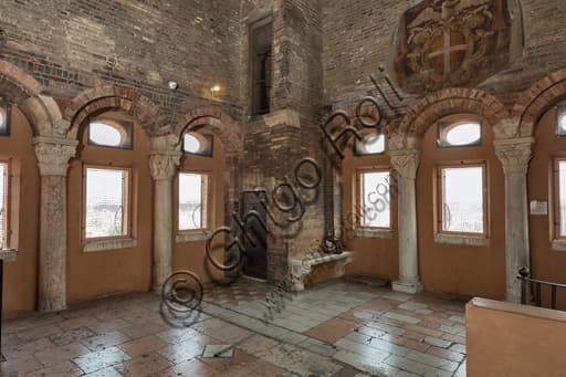 Interior Torresani Hall, Ghirlandina Tower Modena - Campionese Masters artworks XII-XIII century