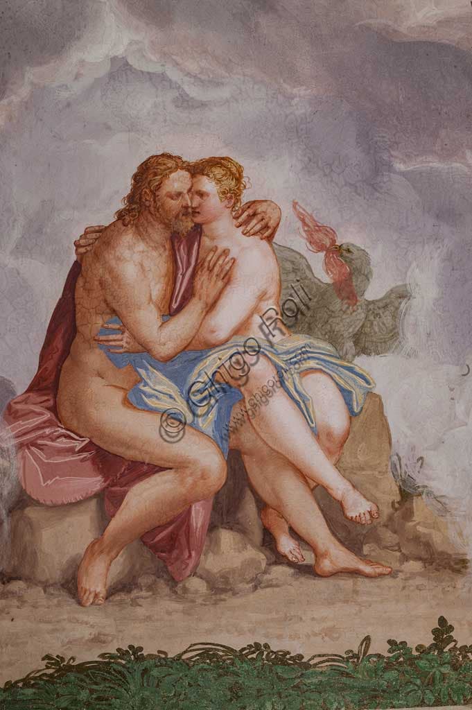 Fresco by Giovanni Battista Zelotti 'Love between Jupiter and Io' in the Io Room of Villa Emo in Fanzolo (Treviso)