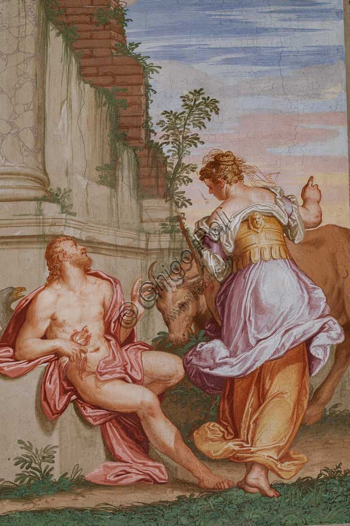 'Spring and Autumn' fresco by Giovanni Battista Zelotti, Io Room, Villa Emo Fanzolo