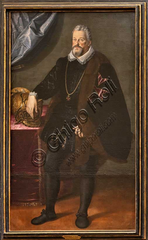 Portrait of Ferdinando de’ Medici by Scipione Pulzone, oil on canvas, Medici Villa La Petraia