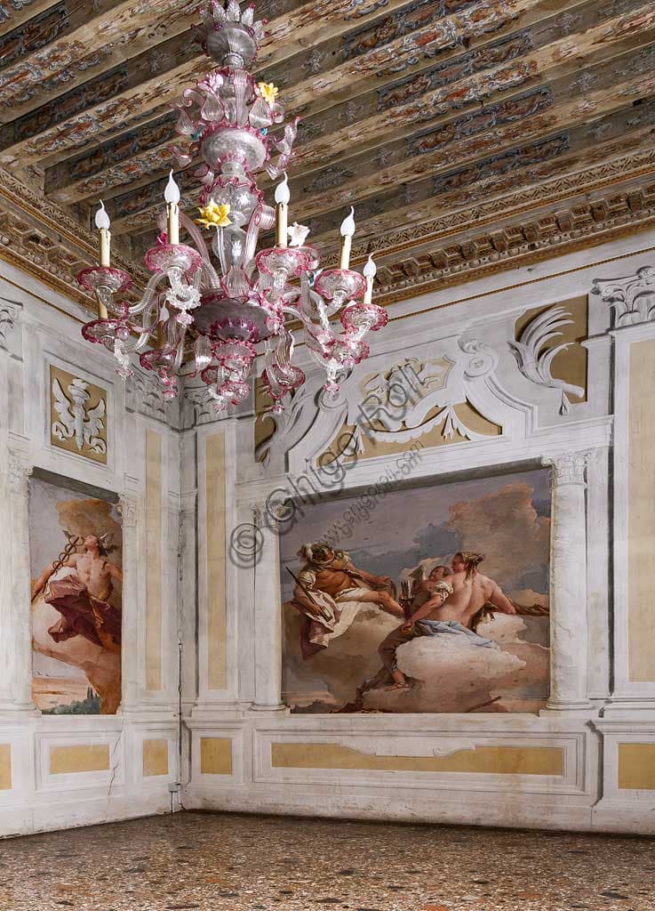 Tiepolo frescoes, Mercury Mars Venus, Villa Valmarana ai Nani Vicenza