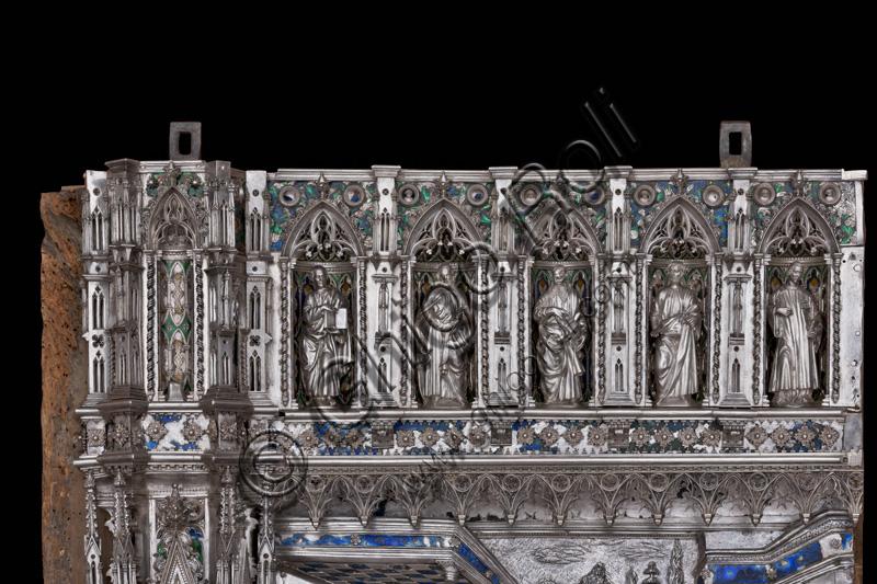 Florence, Museum of the Opera del Duomo (Museum of Florence Cathedral of Santa Maria del Fiore): “the silver altar of St. John's Treasure” (1367 - 1483), by Florentine masters.Detail with Prophets, Saint, and Sybils, placed in the upper row of the left side.