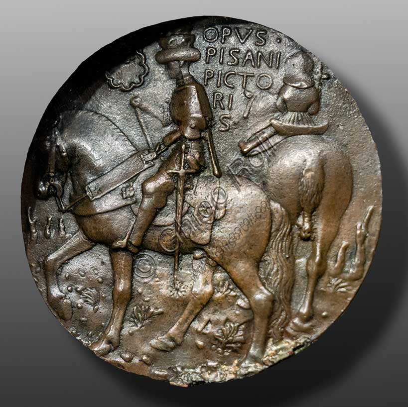 “Gianfrancesco Gonzaga”, bronze medal, by Pisanello (Antonio di Puccio Pisano), 1445-7. Reverse.