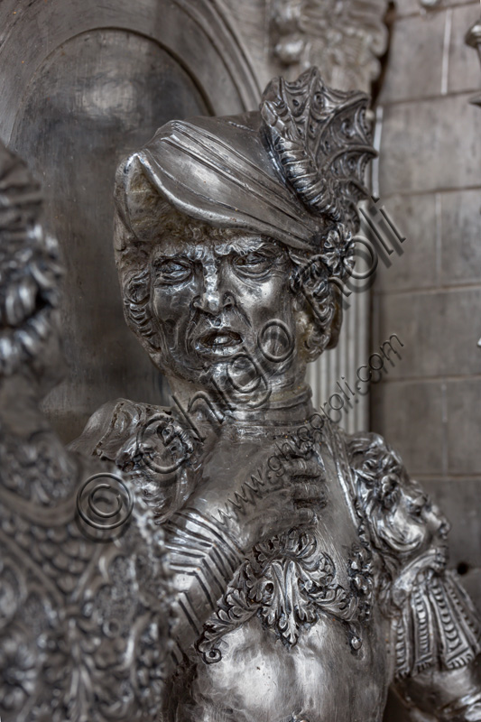 “The beheading of St. John the Baptist”, by Andrea del Verrocchio.Tile of “The Silver Altar of St. John's Treasure” (1367 - 1483), Museum of the Opera del Duomo (Museum of Florence Cathedral of Santa Maria del Fiore), Florence.Detail.