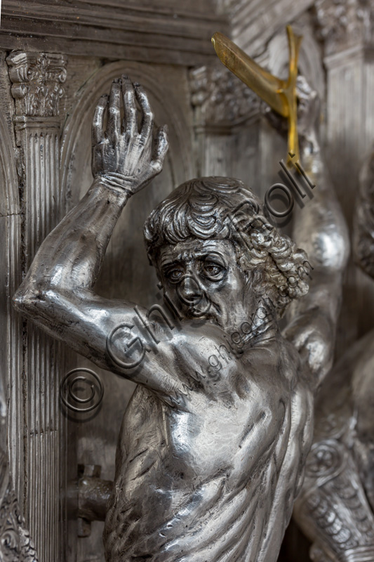 “The beheading of St. John the Baptist”, by Andrea del Verrocchio.Tile of “The Silver Altar of St. John's Treasure” (1367 - 1483), Museum of the Opera del Duomo (Museum of Florence Cathedral of Santa Maria del Fiore), Florence.Detail.