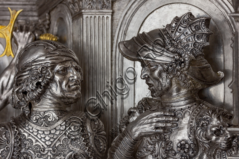 “The beheading of St. John the Baptist”, by Andrea del Verrocchio.Tile of “The Silver Altar of St. John's Treasure” (1367 - 1483), Museum of the Opera del Duomo (Museum of Florence Cathedral of Santa Maria del Fiore), Florence.Detail.