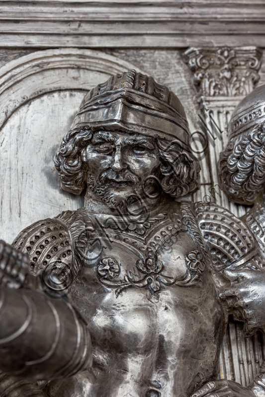 “The beheading of St. John the Baptist”, by Andrea del Verrocchio.Tile of “The Silver Altar of St. John's Treasure” (1367 - 1483), Museum of the Opera del Duomo (Museum of Florence Cathedral of Santa Maria del Fiore), Florence.Detail.